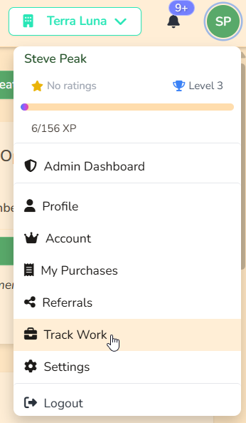 Track your work